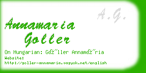 annamaria goller business card